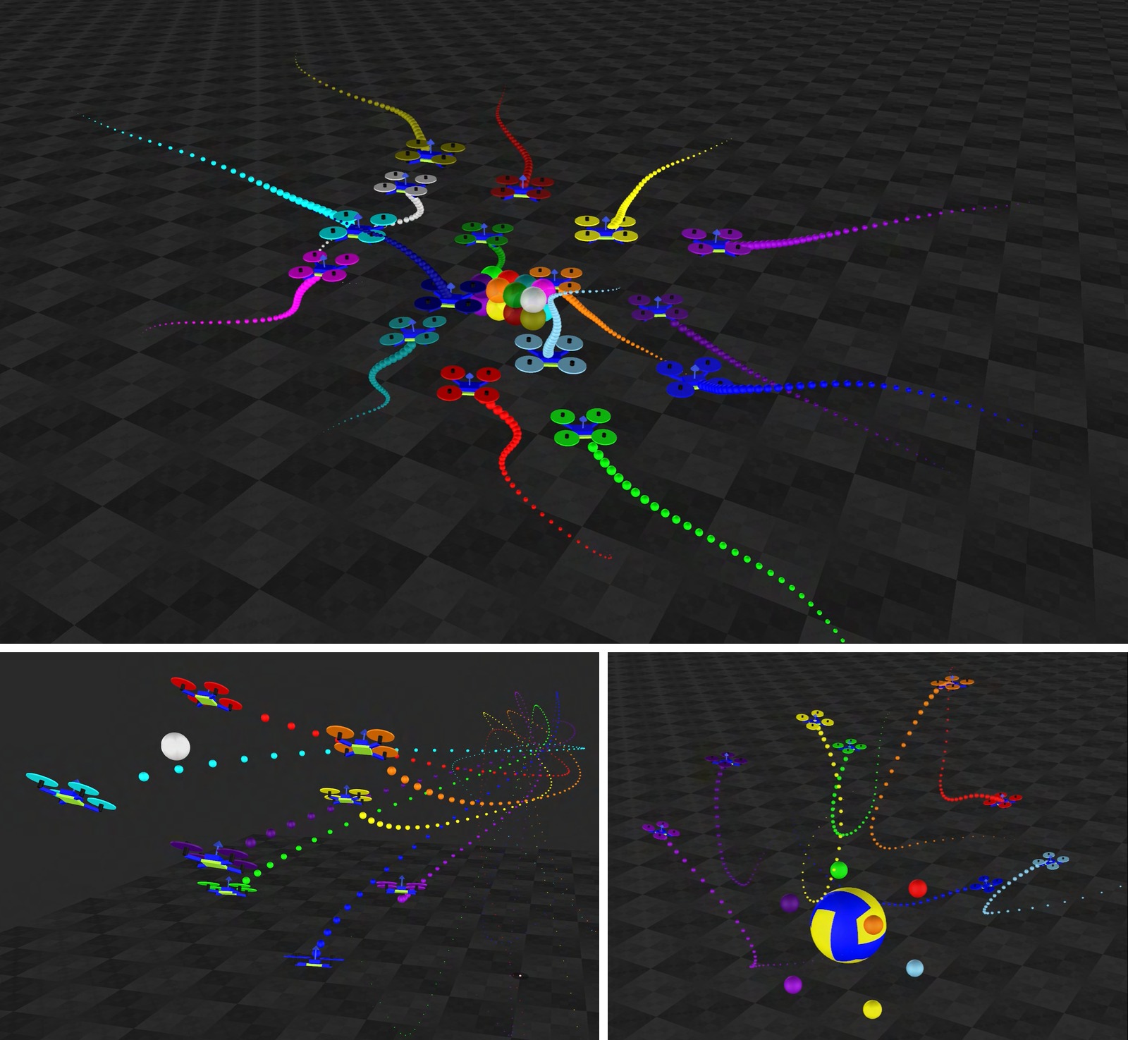 Decentralized Control of Quadrotor Swarms with End-to-end Deep Reinforcement Learning